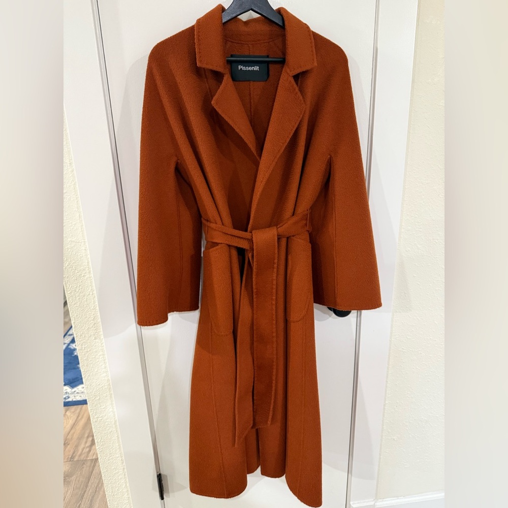 Pissenlit Rust Orange Classic Wrap Coat S